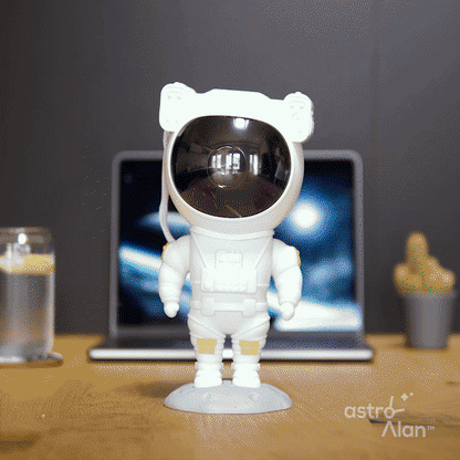 The Astronaut Projector Lamp is a captivating and unique lighting