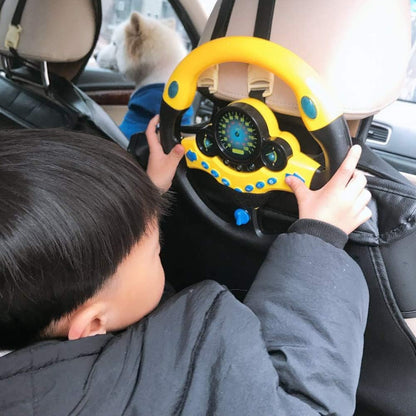 Kids Electric Early Education Simulation Steering Wheel Toy