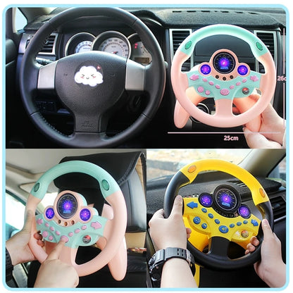 Kids Electric Early Education Simulation Steering Wheel Toy