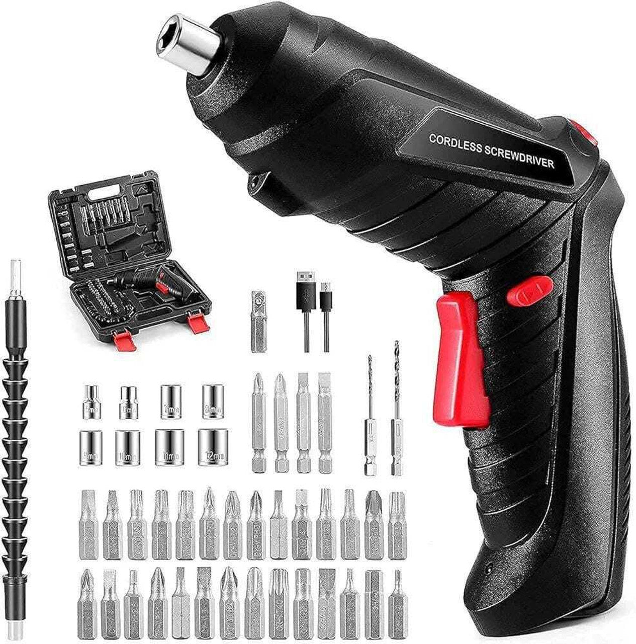 Portable Cordless USB Charging Mini Electric Screwdriver Automatic Screwdriver Hand Drill Wrench Electric Tools