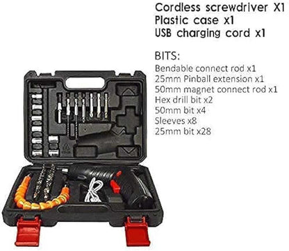 Portable Cordless USB Charging Mini Electric Screwdriver Automatic Screwdriver Hand Drill Wrench Electric Tools