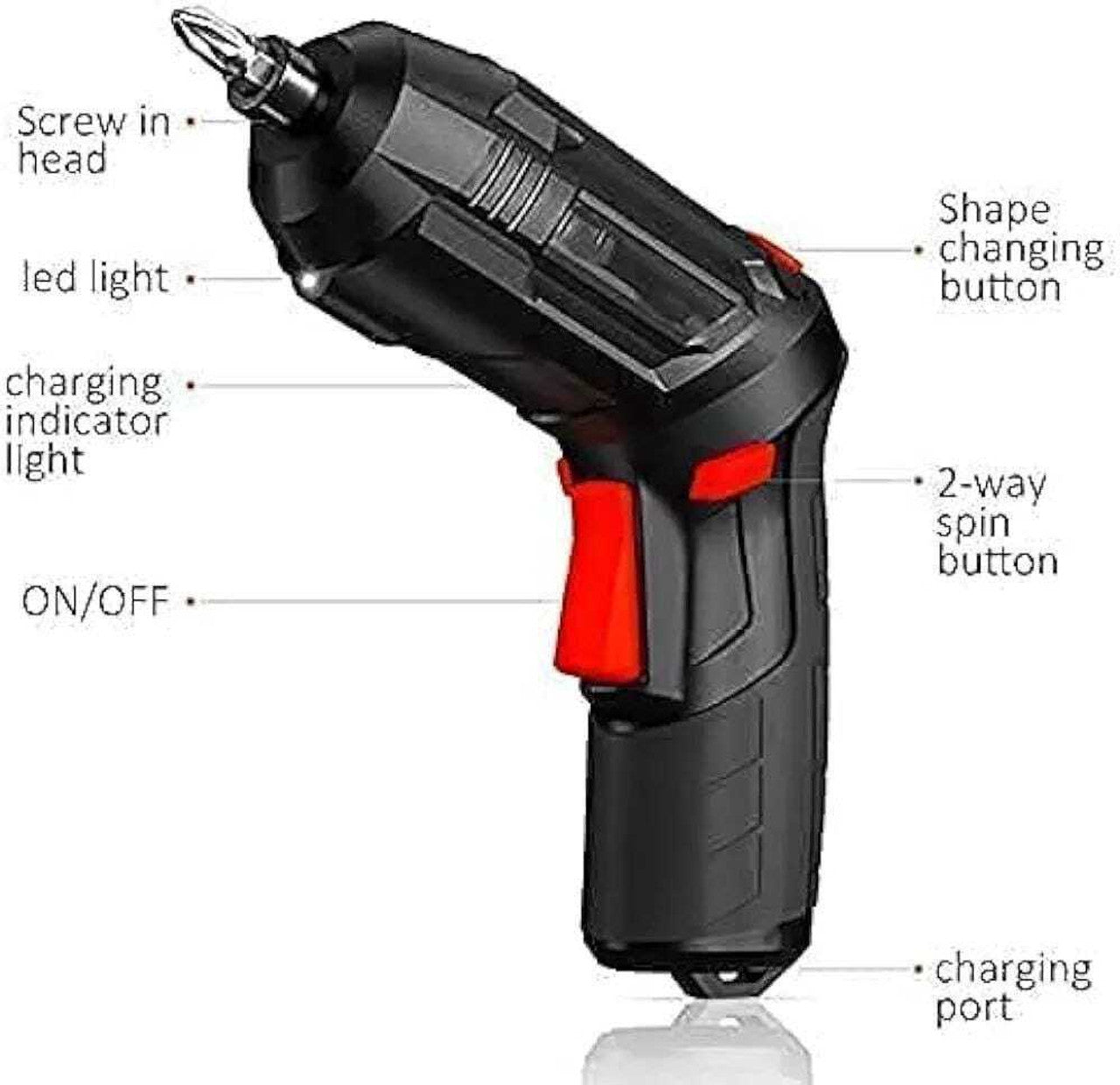 Portable Cordless USB Charging Mini Electric Screwdriver Automatic Screwdriver Hand Drill Wrench Electric Tools