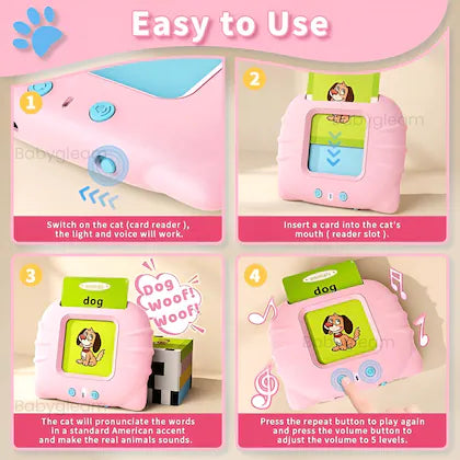 Preschool Learning Toys  Intelligent Electric Kids Language Card Reader