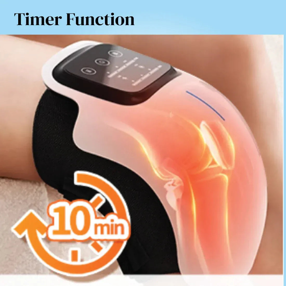 Knee Massager Machine Wireless Joint Pain Relief Device for Knee, Shoulder, Elbow & Ankle With Vibration, Magnetic & Heat JSB HF124
