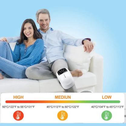 Knee Massager Machine Wireless Joint Pain Relief Device for Knee, Shoulder, Elbow & Ankle With Vibration, Magnetic & Heat JSB HF124