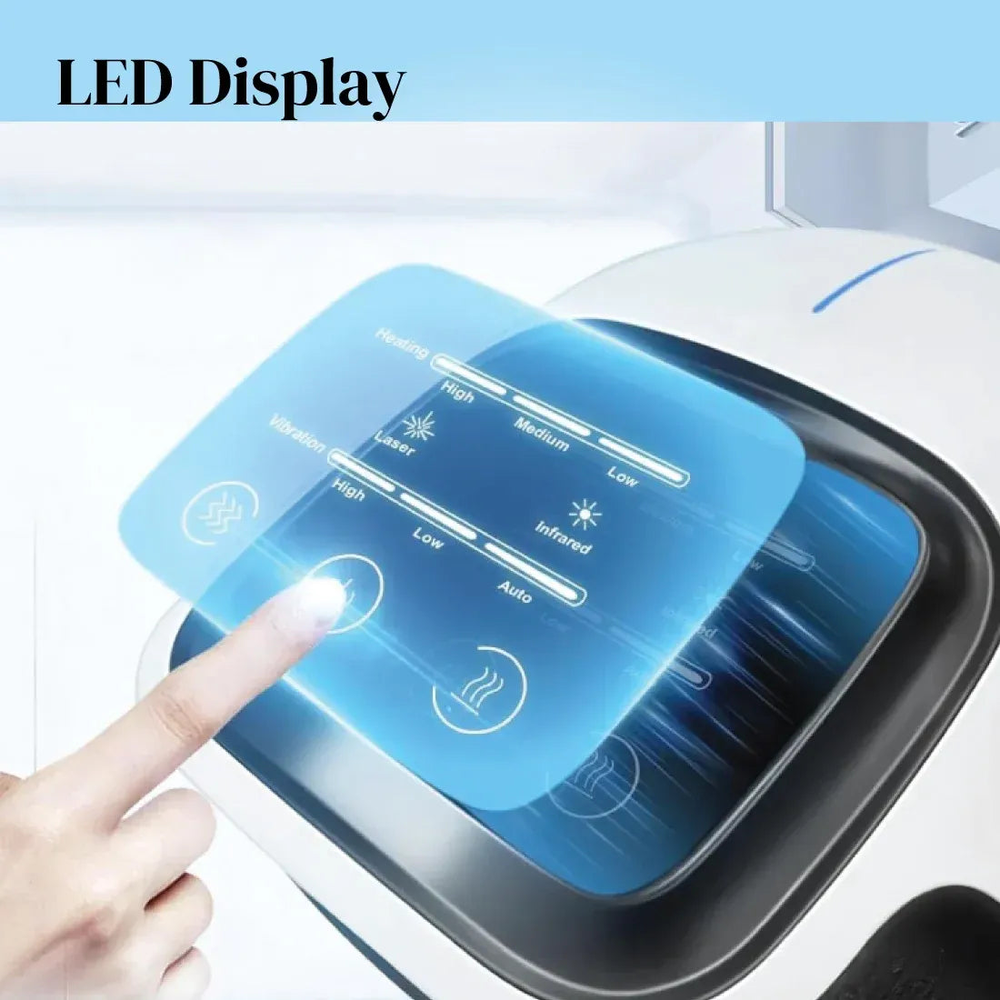 Knee Massager Machine Wireless Joint Pain Relief Device for Knee, Shoulder, Elbow & Ankle With Vibration, Magnetic & Heat JSB HF124