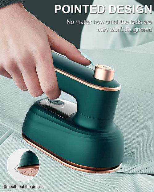 Portable Foldable Electric Mini Iron with Quick Heating 2 in 1 Wet (Steam) Dry Clothes Ironing for Home and Travelling Pack of 1