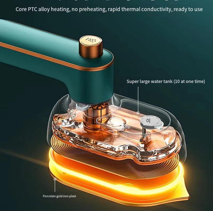 Portable Foldable Electric Mini Iron with Quick Heating 2 in 1 Wet (Steam) Dry Clothes Ironing for Home and Travelling Pack of 1