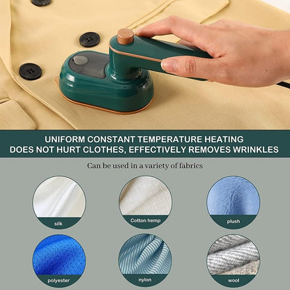 Portable Foldable Electric Mini Iron with Quick Heating 2 in 1 Wet (Steam) Dry Clothes Ironing for Home and Travelling Pack of 1