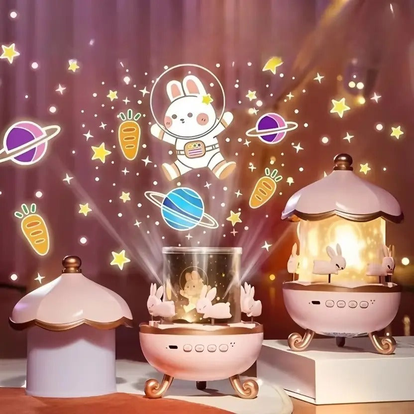 Rotating Rabbits Night Light | best gift for kids