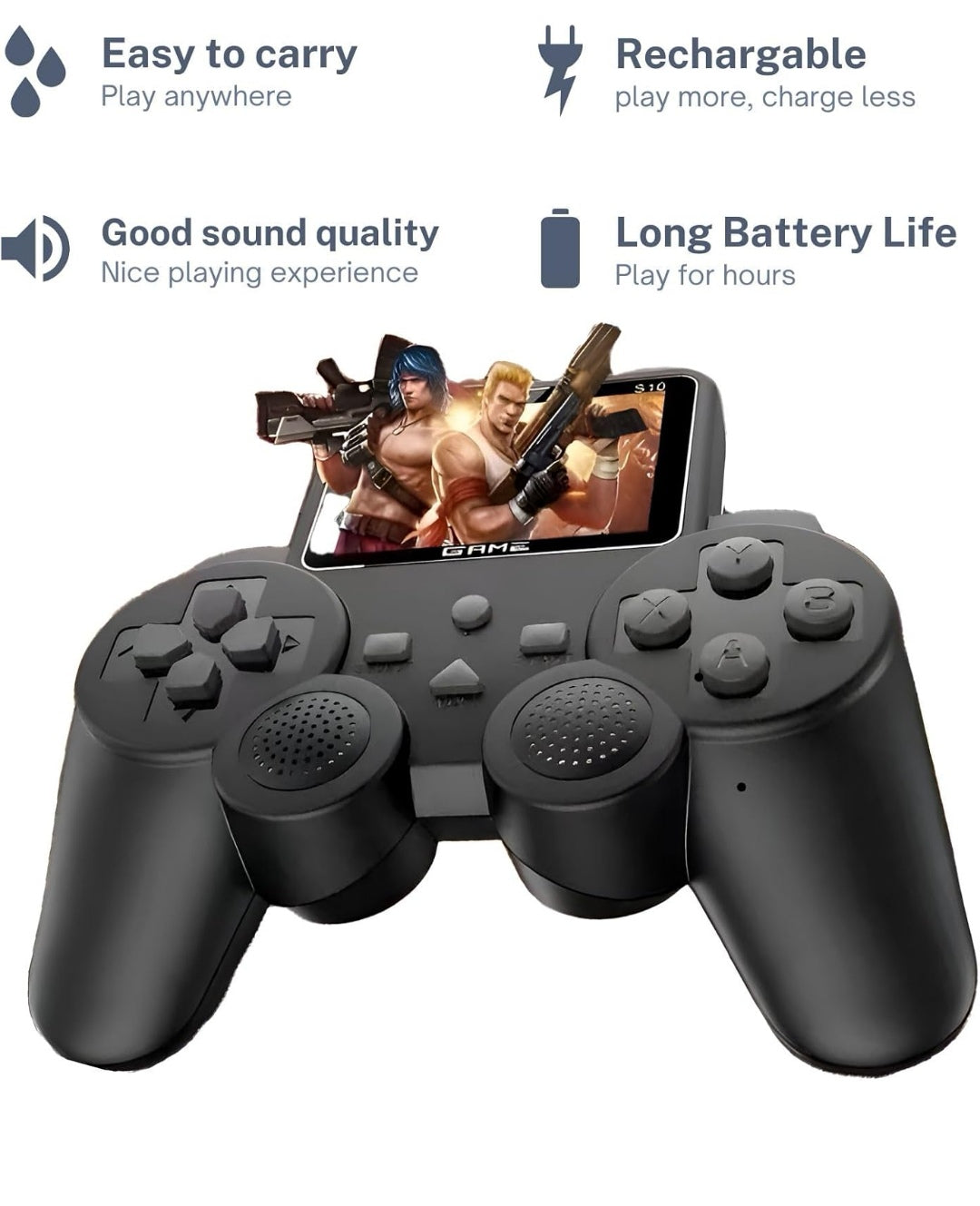 Handheld Game Console for Kids 520 Retro Video Games Classic Rechargeable Console with TV Support Kids Video Game